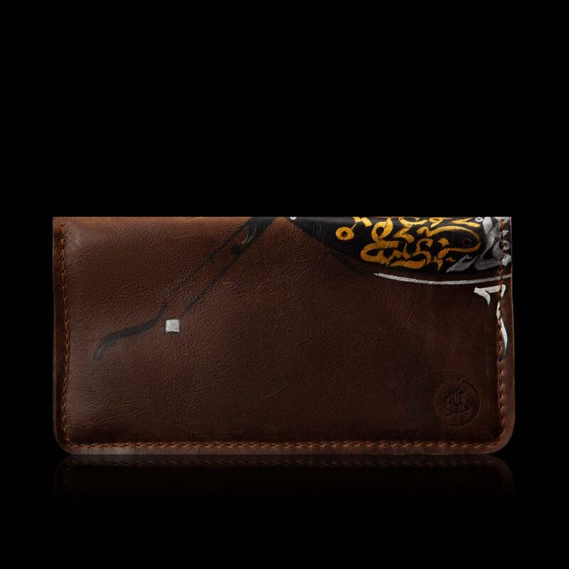 Engraved Leather Wallet Long