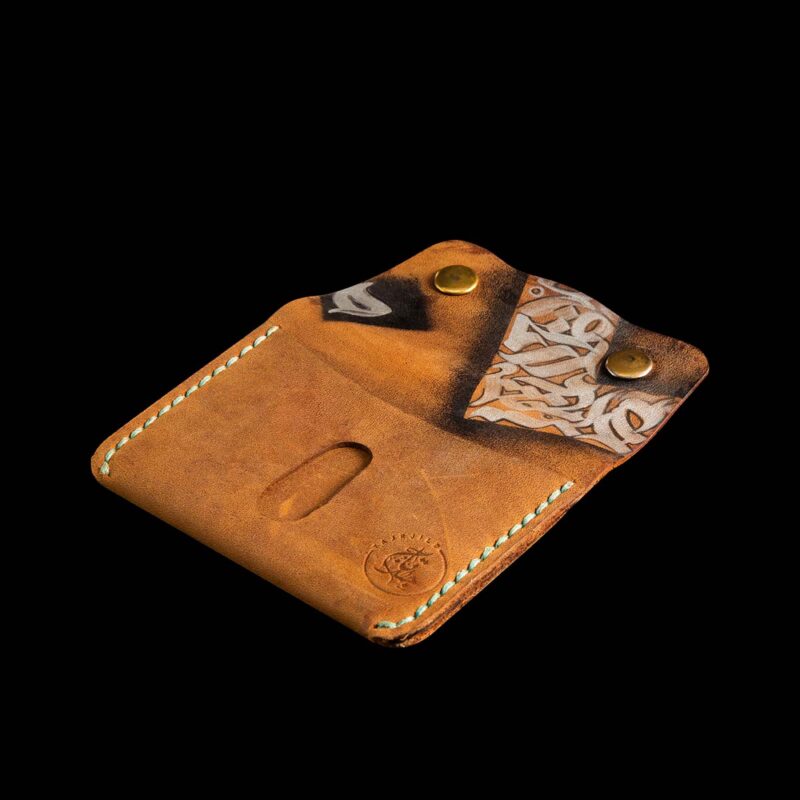 Engraved Leather Wallet