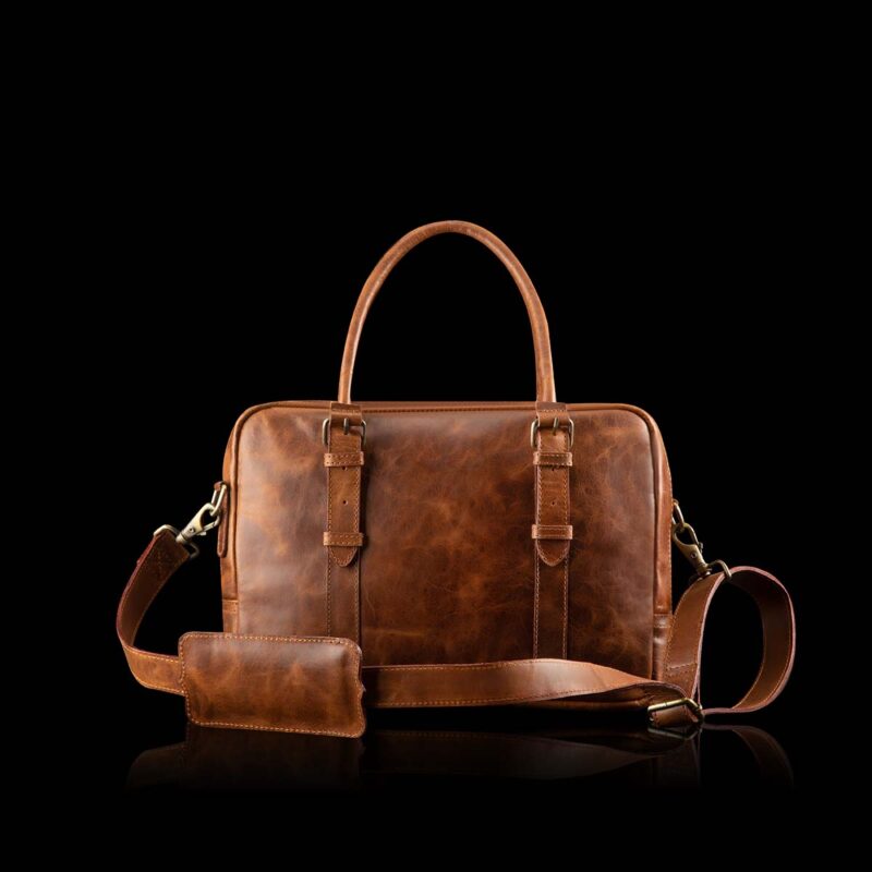 Leather Laptop Bagpack 13"